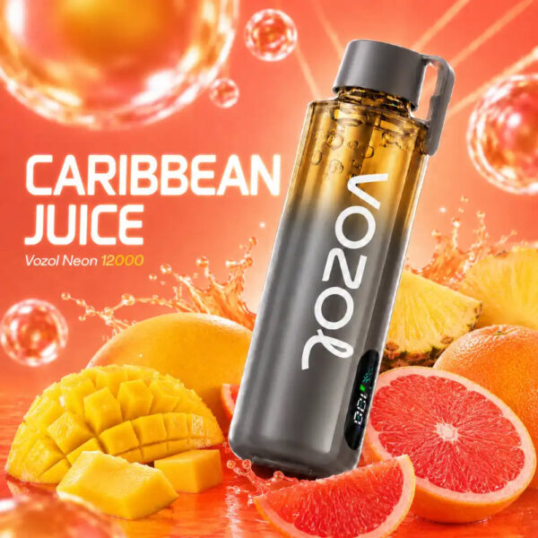 Vozol-Neon-12000-Pro-Caribbean-Juice Vozol Vape Neon 12000 Pro