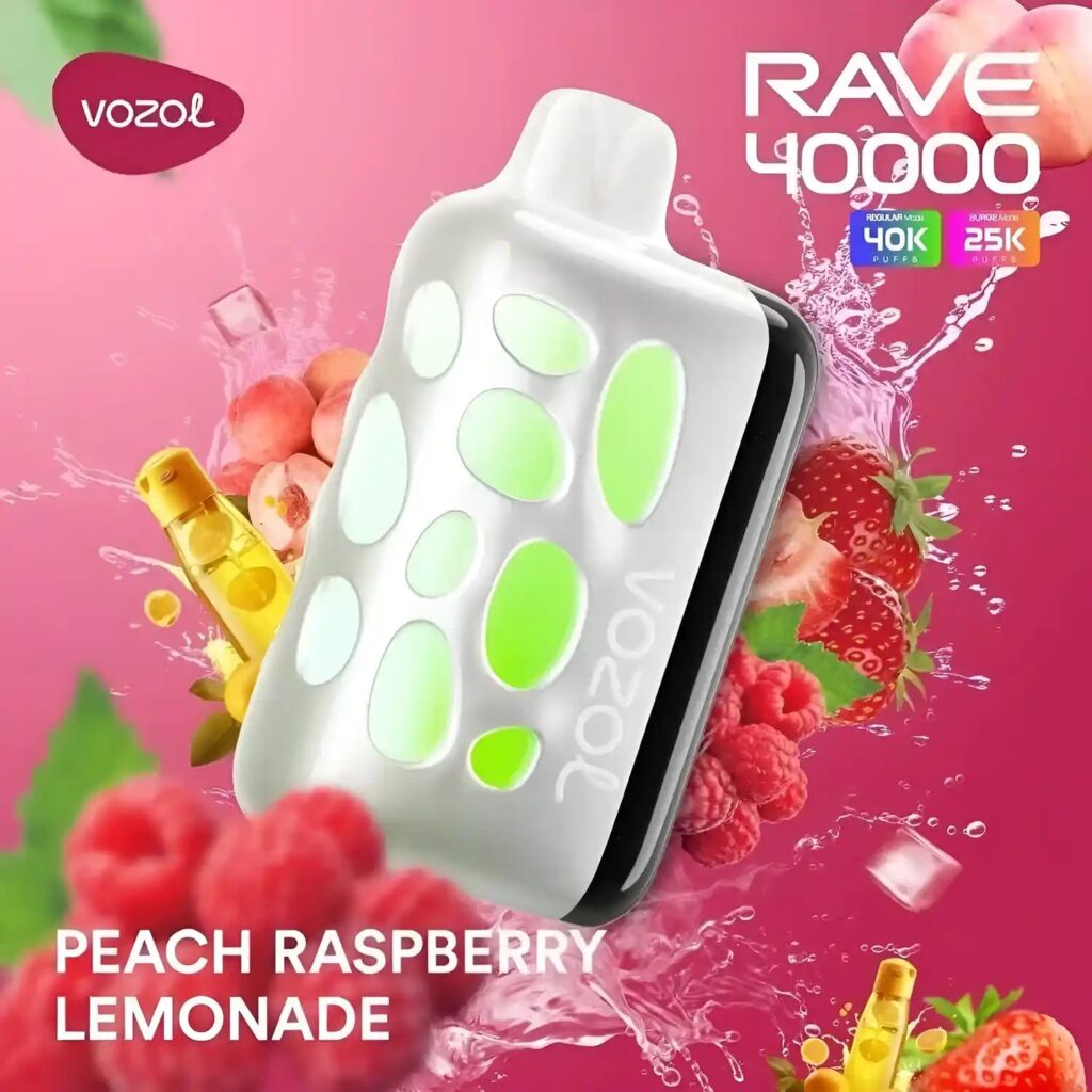 Vozol Rave 40k - Peach Raspberry Lemonade