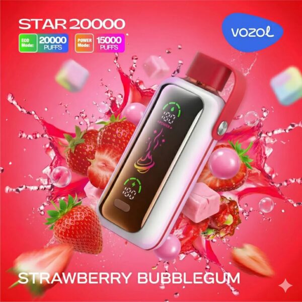 Vozol-Vape-Star-20000-Strawberry-Bubblegum-1.jpg VOZOL STAR 20k – Strawberry Bubble Gum