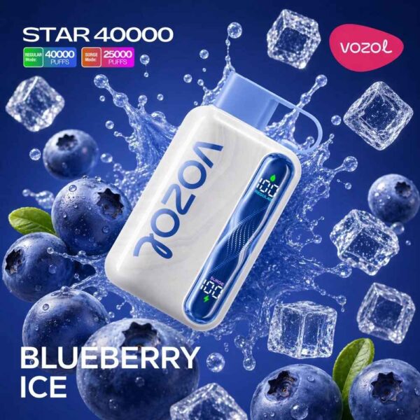 Vozol-Vape-Star-40000-Blueberry-Ice Vozol Vape Star 40000 - Blueberry Ice
