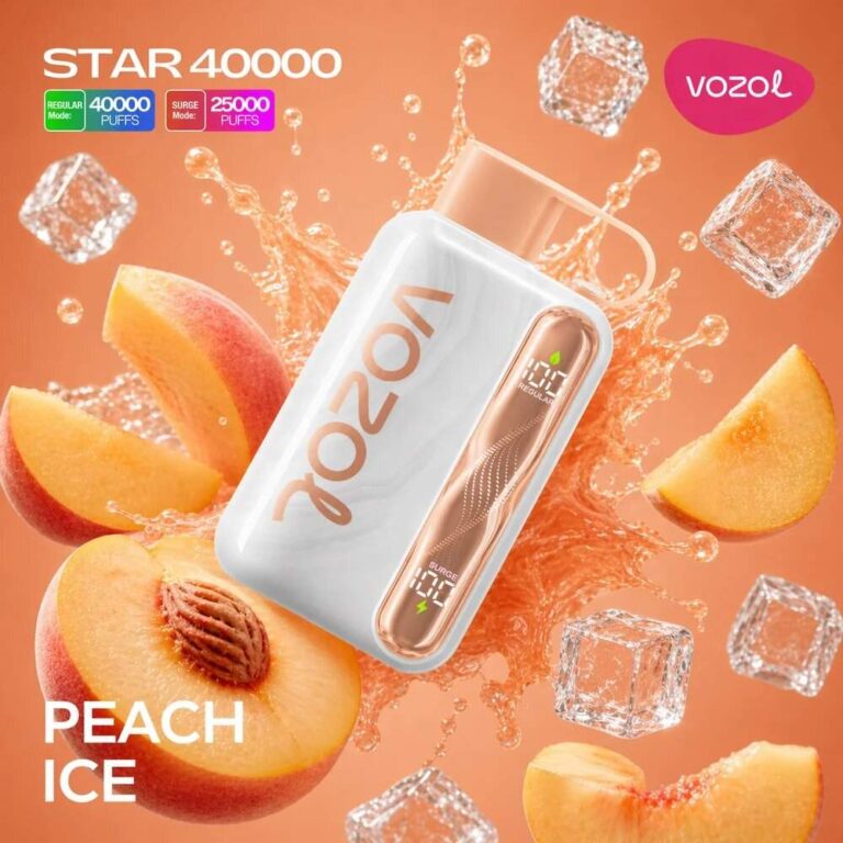 Vozol Star 40k – Peach Ice