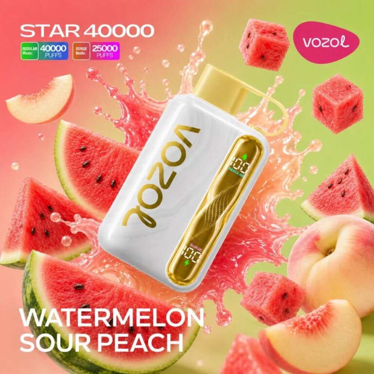 Vozol Star 40k – Watermelon Sour Peach