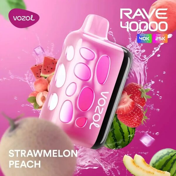 vozol-rave-40000-strawmelon-peach Vozol Vape Rave 40000 - Strawmelon Peach