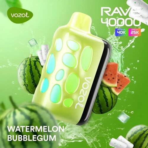 Vozol Vape Rave 40000 - Watermelon Bubblegum