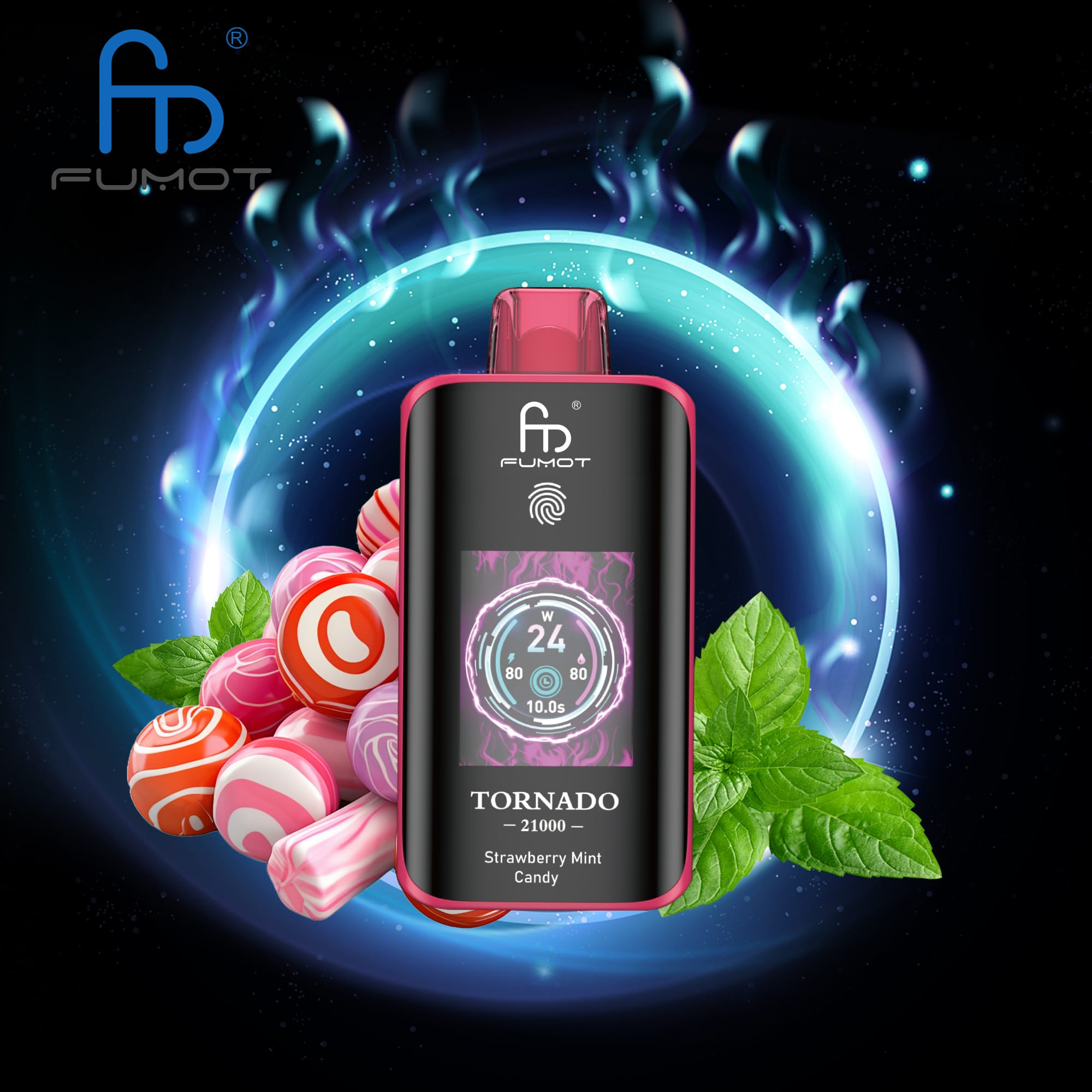 Fumot Tornado 25k - Strawberry Mint Candy